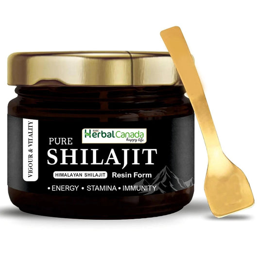 Organic Pure Himalayan Shilajit – Soft Resin with Spoon (20 g) | Extremely Potent Energy & Vitality Booster