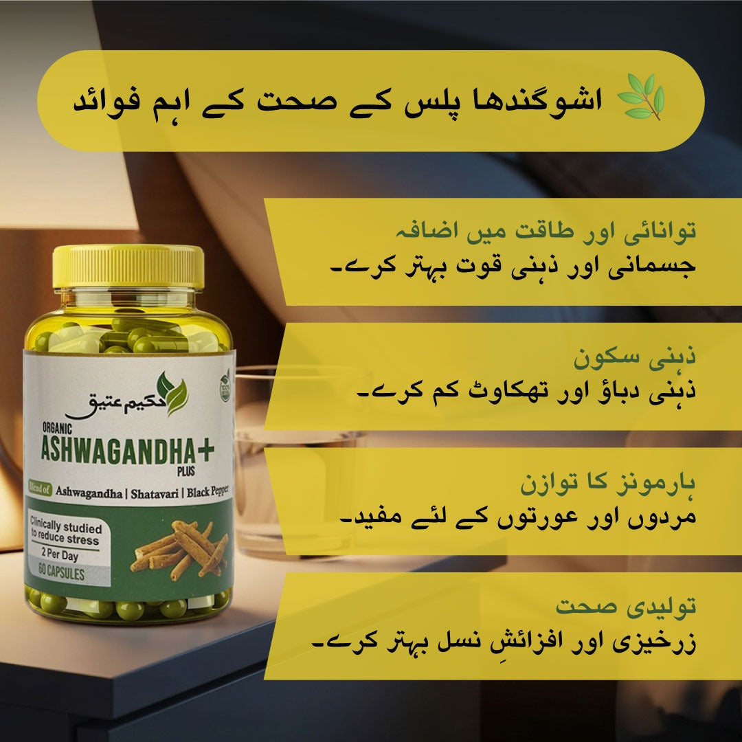 ASHWAGANDHA+ PLUS – Strength, Balance & Vitality in Every Capsule