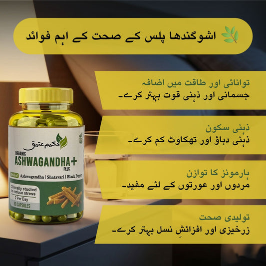 ASHWAGANDHA+ PLUS – Strength, Balance & Vitality in Every Capsule